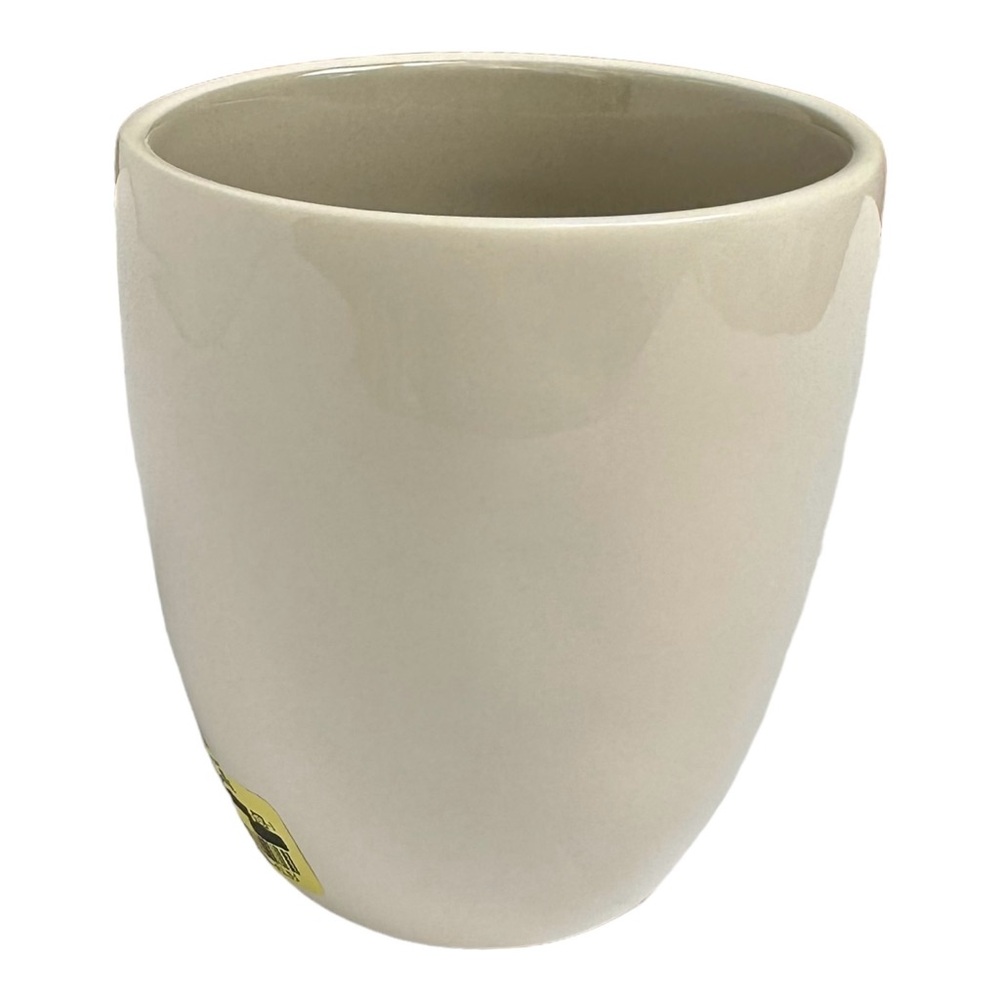 Rae Dunn CALM Mug White with Gray Letters and Interior Dimples NWT 2017 OG Yoga - Picture 6 of 11